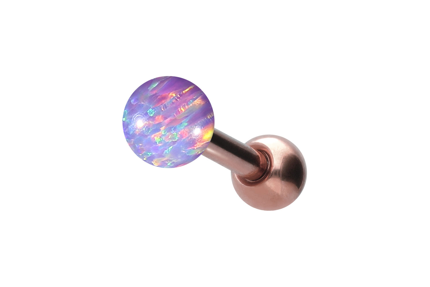 Chirurgenstahl Ohrpiercing SYNTHETISCHER OPAL